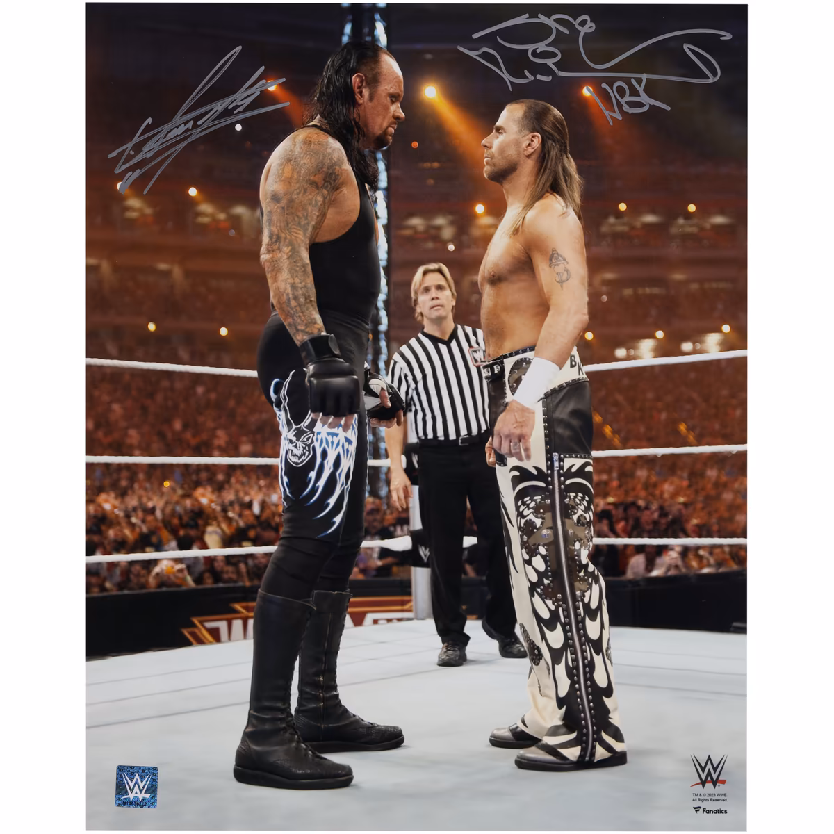 Shawn Michaels and The Undertaker WWE Autographed 16" x 20" WrestleMania 26 Photograph