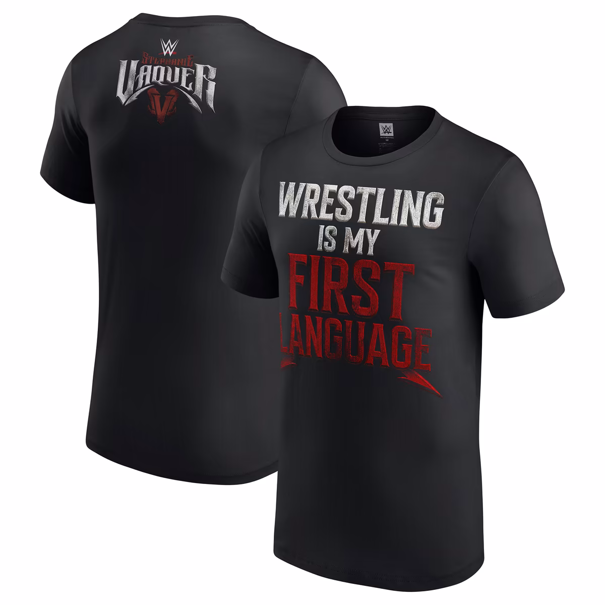 Men's Black Stephanie Vaquer Wrestling Is My First Language T-Shirt