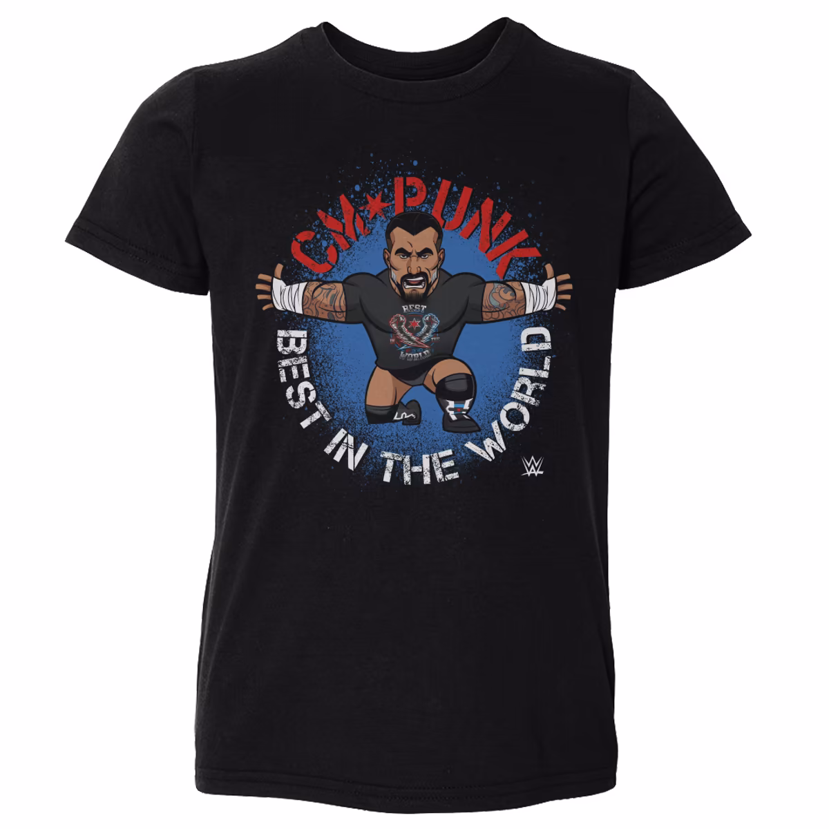 Toddler 500 Level Black CM Punk Big Shots Pose T-Shirt