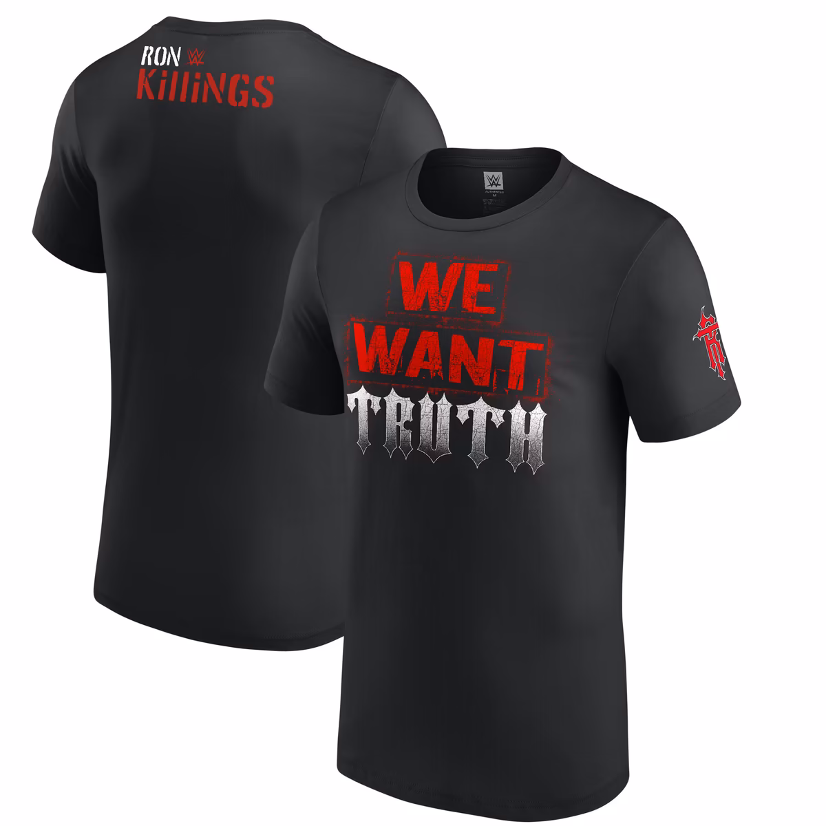 Men's Black Ron Killings/R-Truth We Want Truth T-Shirt