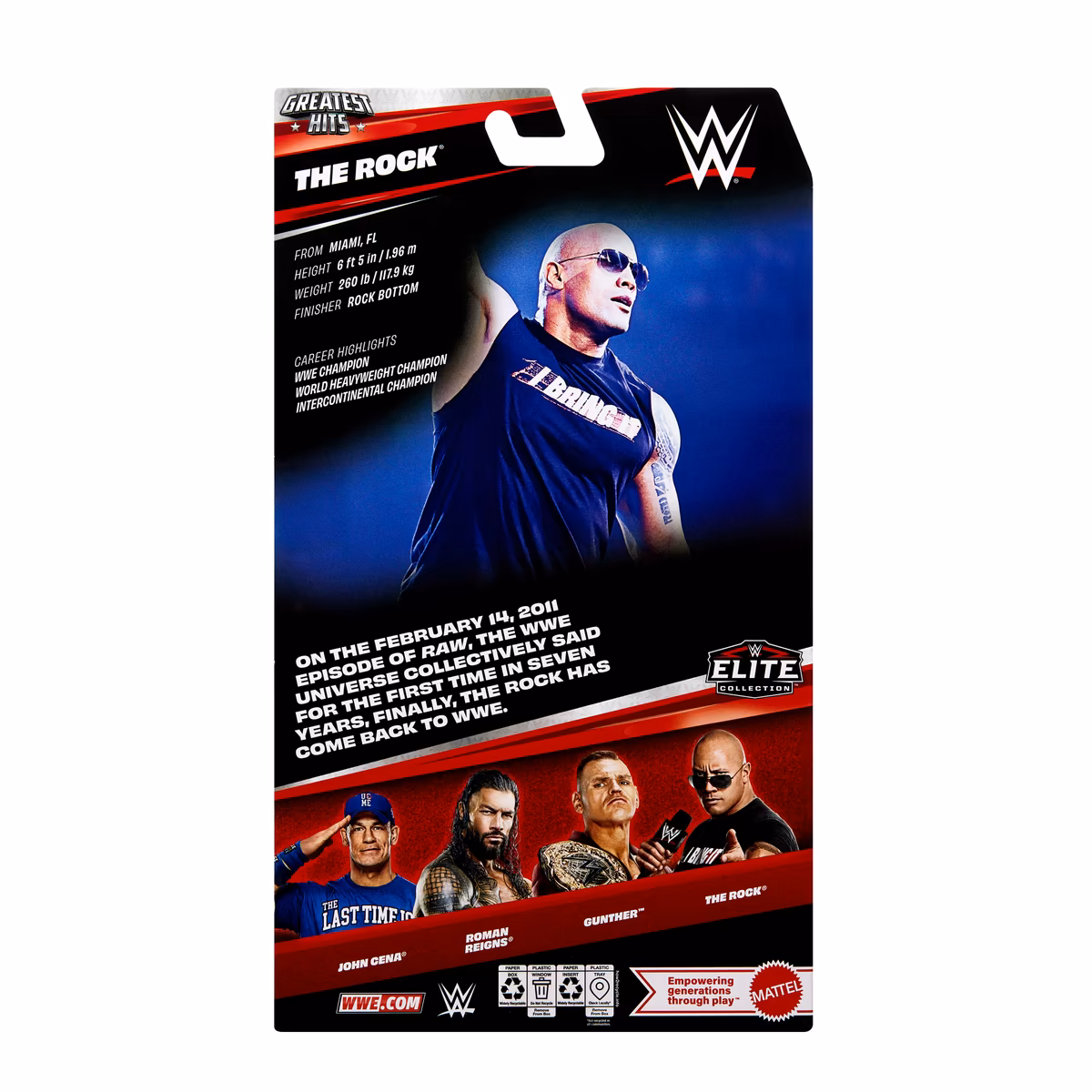 The Rock WWE Mattel Elite Collection Greatest Hits #5 Action Figure - Target Exclusive 3 The Rock WWE Mattel Elite Collection Greatest Hits #5 Action Figure - Target Exclusive
