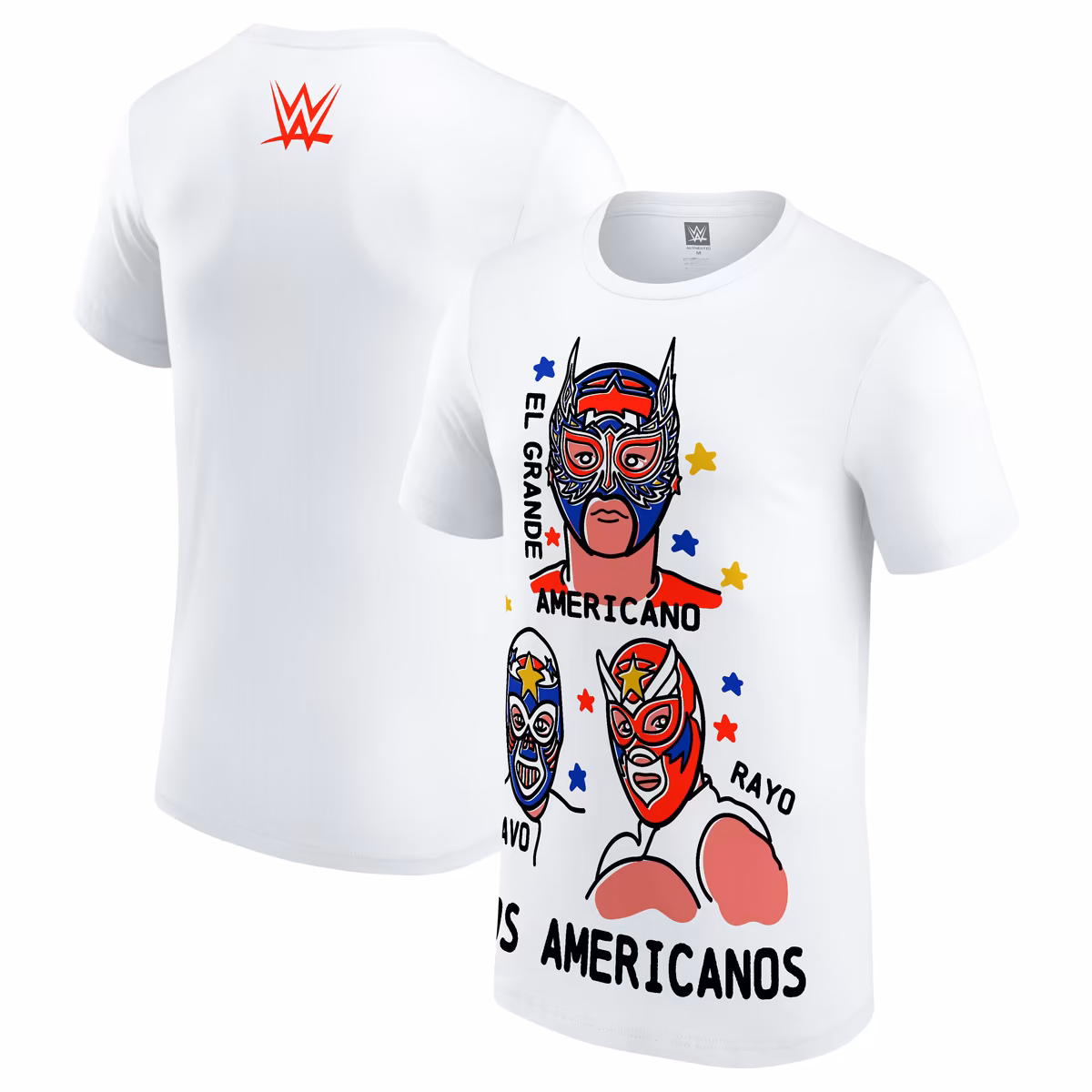 Men's White El Grande Americano Los Americanos Trio T-Shirt 1 Men's White El Grande Americano Los Americanos Trio T-Shirt