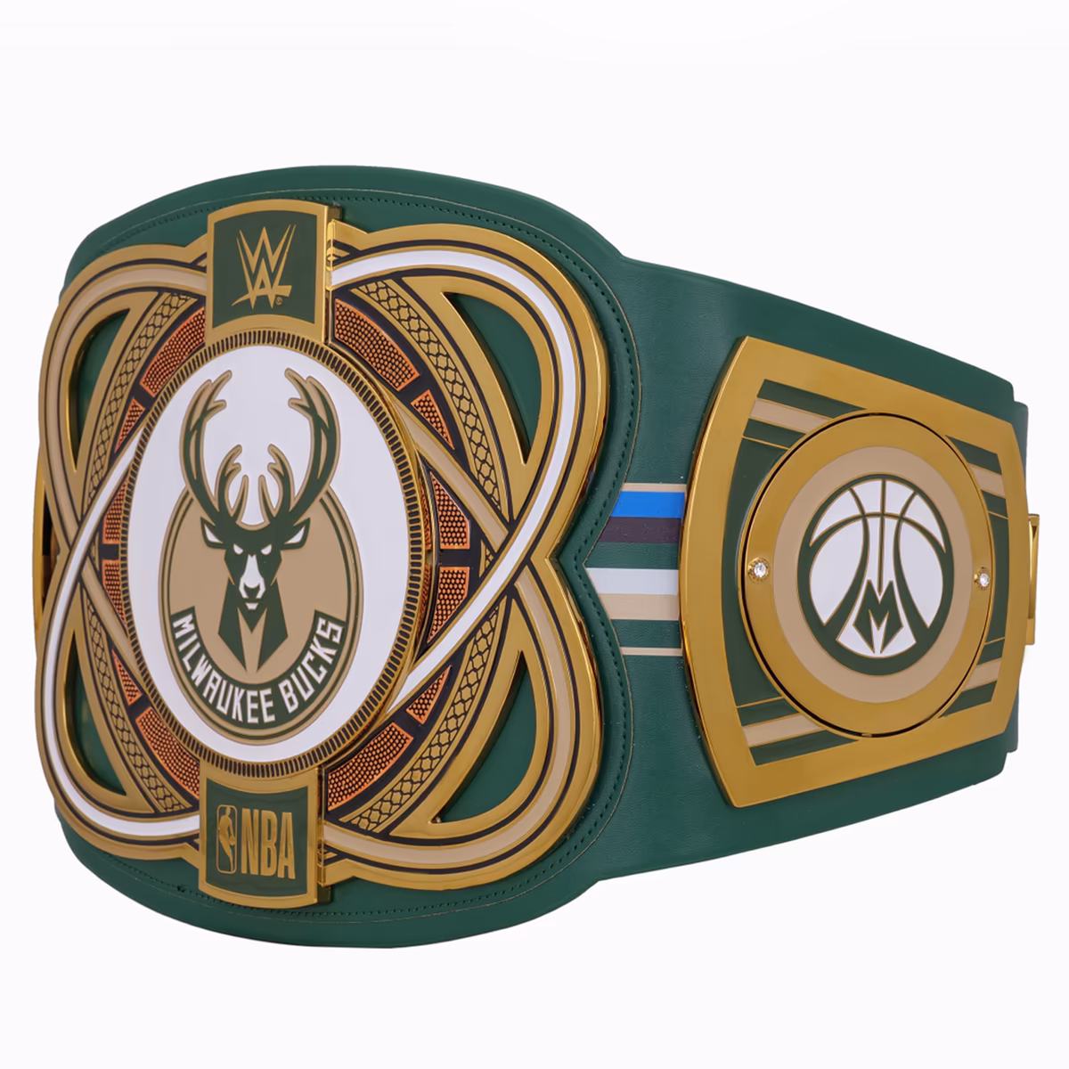 Milwaukee Bucks WWE Legacy Title Belt 4 Milwaukee Bucks WWE Legacy Title Belt