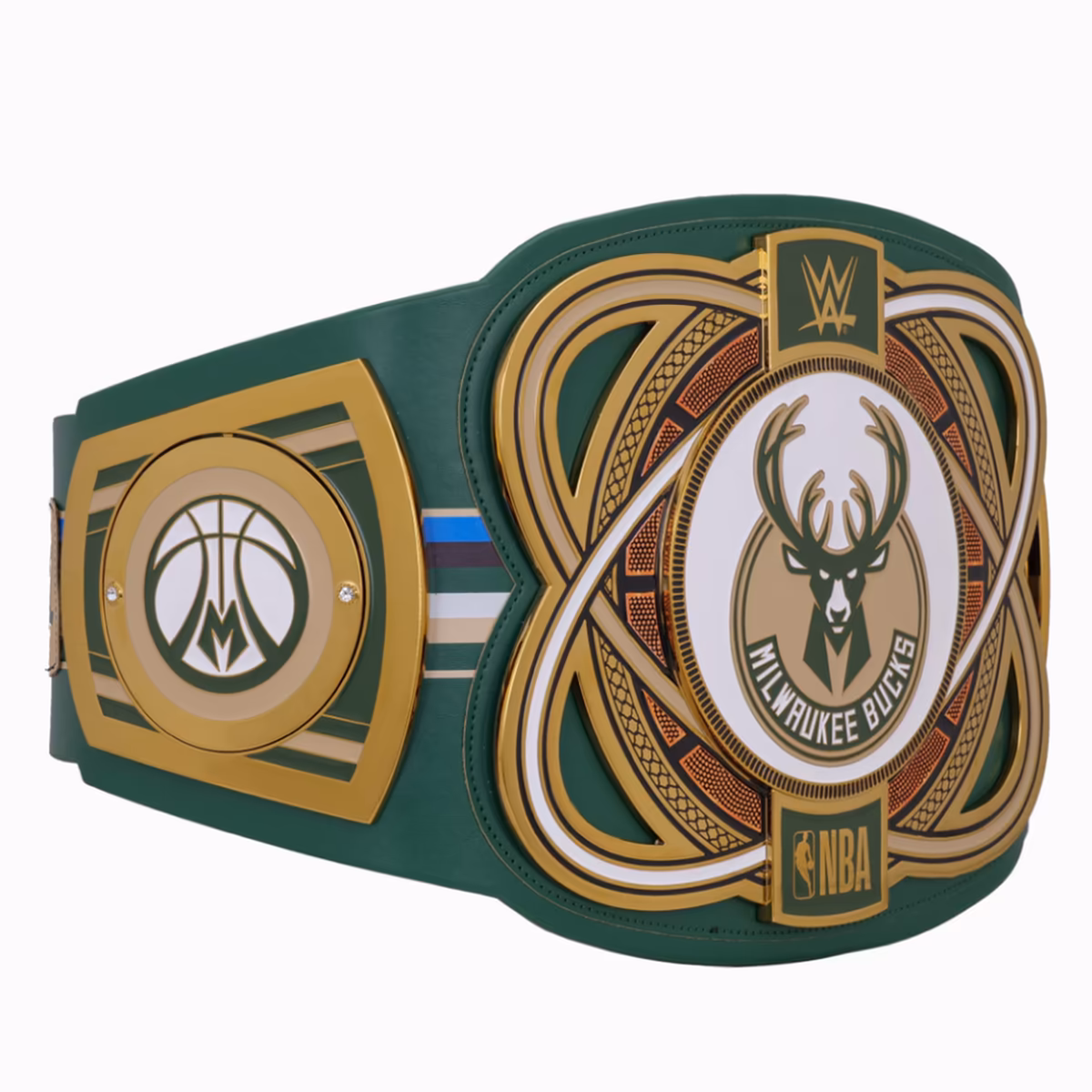 Milwaukee Bucks WWE Legacy Title Belt 5 Milwaukee Bucks WWE Legacy Title Belt