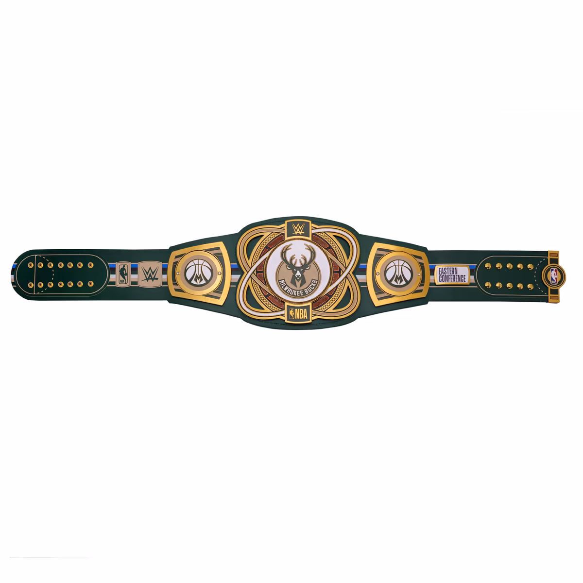 Milwaukee Bucks WWE Legacy Title Belt 8 Milwaukee Bucks WWE Legacy Title Belt